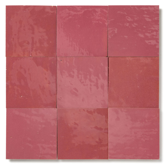Carrelage Zellige Marocain Rose Ancien 10x10 cm