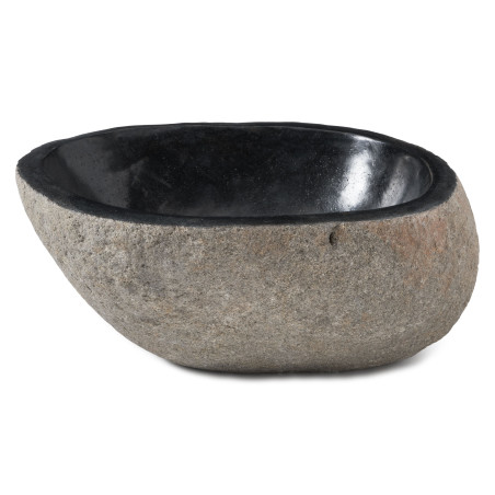 Vasque à poser en galet Pierre de Rivière D.25-35 cm
