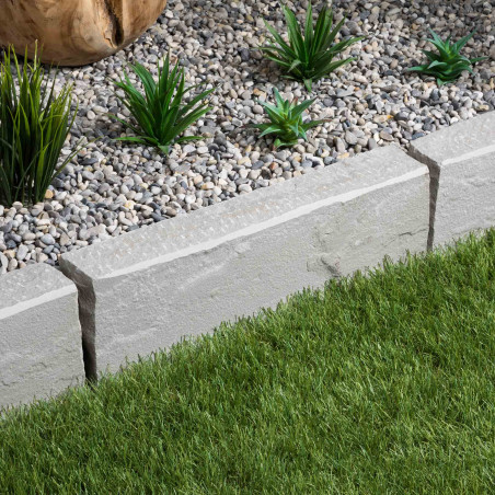 Bordure de jardin Grès Kandla Gris 50x20x8 cm