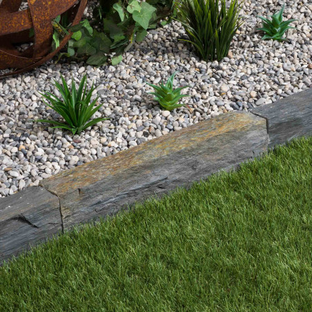 Bordure de jardin Schiste 50x3-7x3-7 cm
