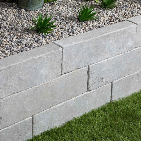 Pierre à muret Pierre d'Atlas Gris 50x15x8 cm