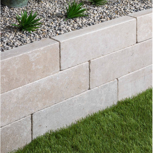 Pierre à muret Pierre d'Egypte Beige 50x15x8 cm