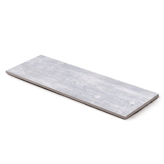 Pas japonais Rectangle Grès cérame effet Bois Gris Suma 120x40x2 cm