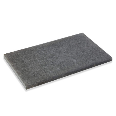 Dessus de marche Granit Noir 60x35x3 cm Bord 1/2 Rond