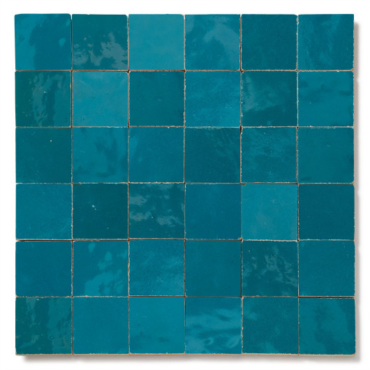 Carrelage Zellige Marocain Bleu Turquoise 5x5 cm