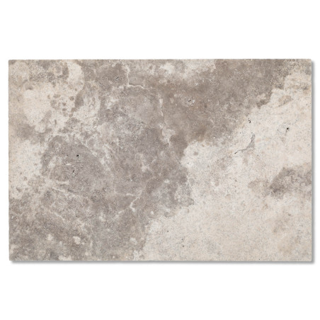 Pierre de parement Travertin Gris Silver 61x40,6x1,2 cm