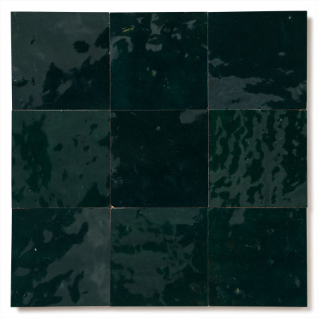 Carrelage Zellige Marocain Bleu Océan 10x10 cm