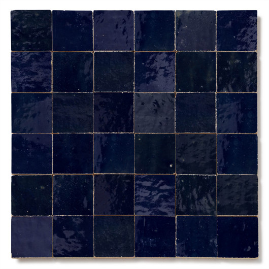 Carrelage Zellige Marocain Bleu Nuit 5x5 cm
