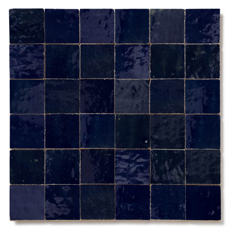 Carrelage Zellige Marocain Bleu Nuit 5x5 cm