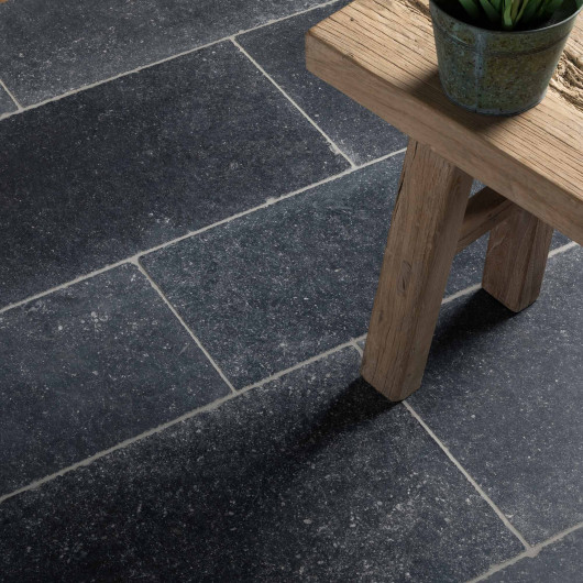 Dallage Pierre Bleue Belge Long. Librex30-40x1,5 cm - Intérieur et Extérieur