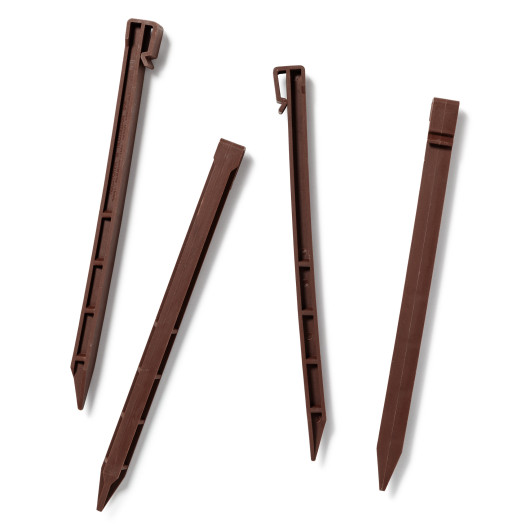 Piquet pour bordure Plastique Recyclé Marron 30 cm