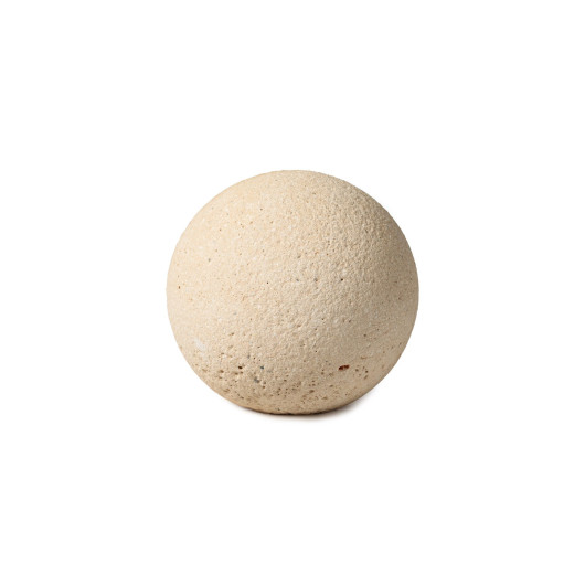 Boule décorative en pierre bouchardée D.20 cm