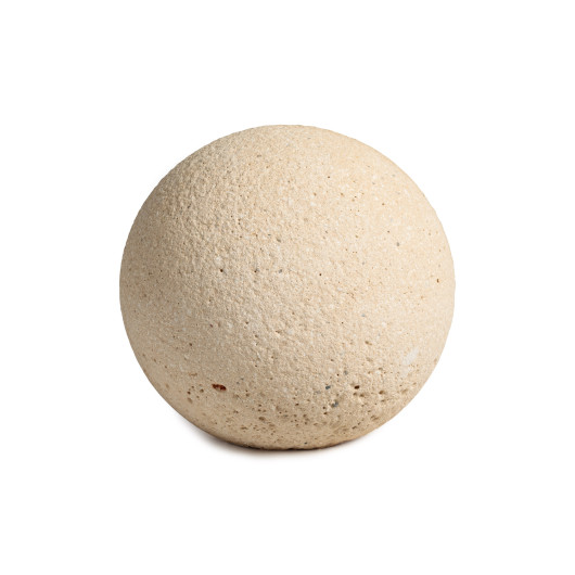 Boule décorative en pierre bouchardée D.30 cm