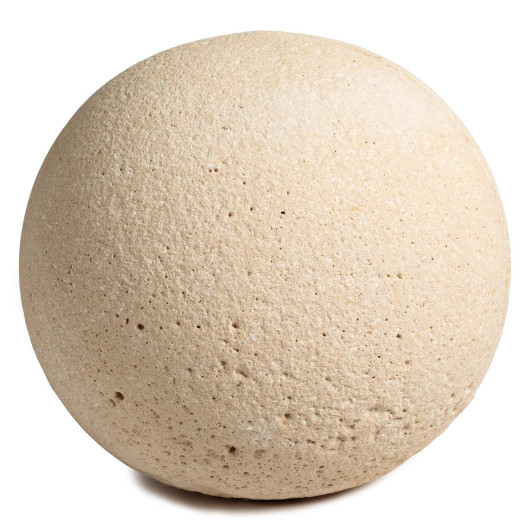 Boule décorative en pierre bouchardée D.40 cm