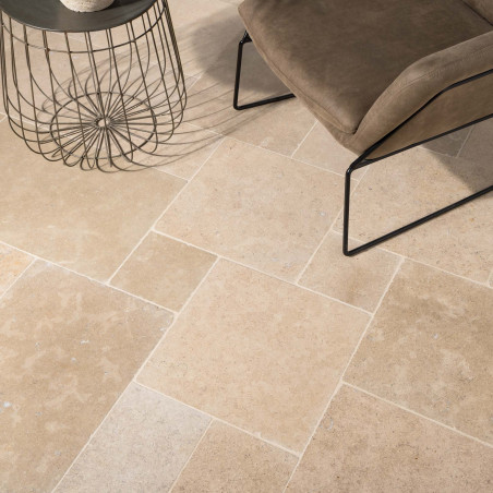Dallage Pierre d'Egypte Beige Opus 4 x3 cm - Extérieur