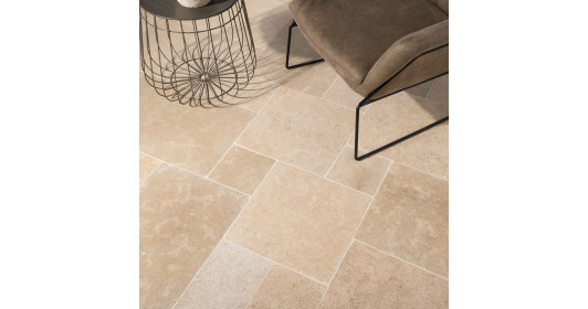 Dallage pierre naturelle Egypte Beige Opus 4 x1,5 cm Vieilli