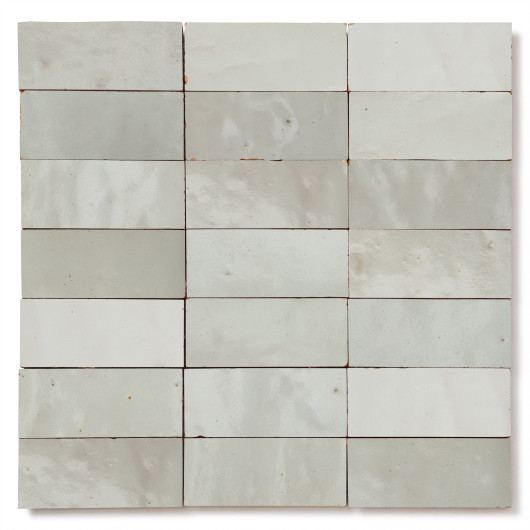 Carrelage Zellige Marocain Gris Cielo 4,2x10 cm