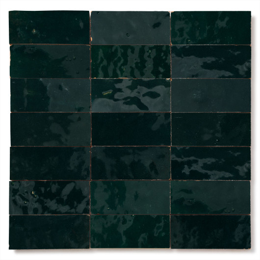 Carrelage Zellige Marocain Bleu Océan 4,2x10 cm