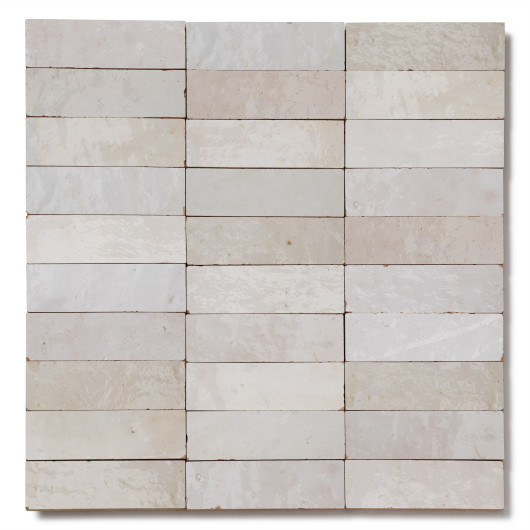 Carrelage Zellige Marocain Blanc Oukaimeden 3x10 cm