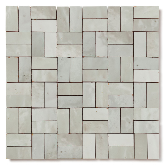 Carrelage Zellige Marocain Gris Cielo 2,4x4,9 cm