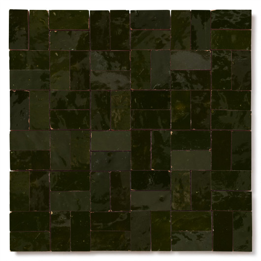 Carrelage Zellige Marocain Vert Empire 2,4x4,9 cm