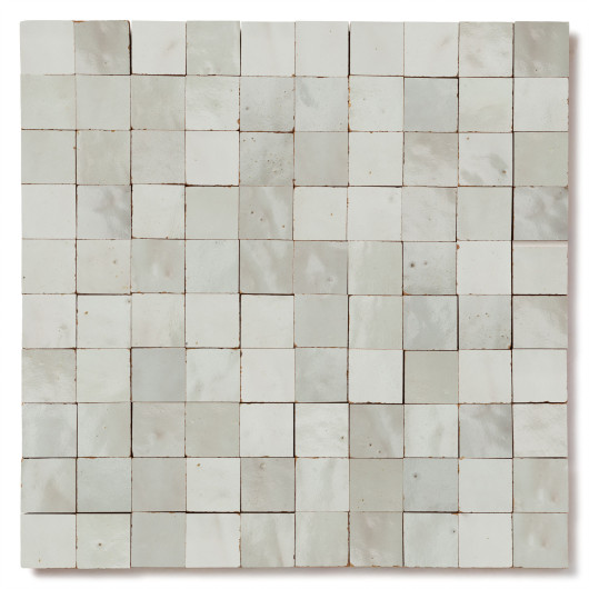 Carrelage Zellige Marocain Gris Cielo 3x3 cm