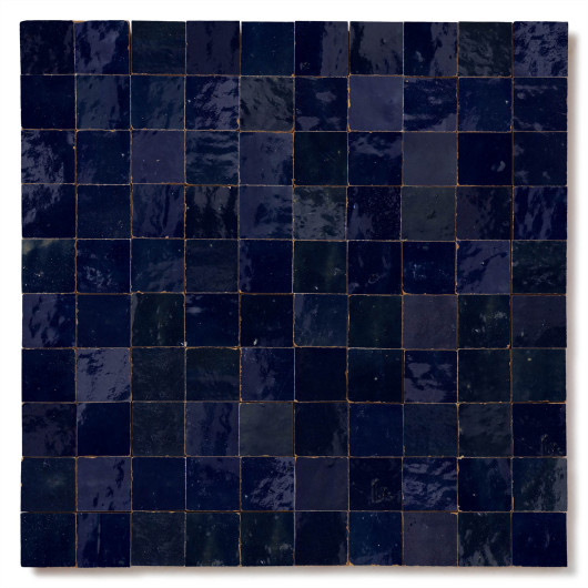 Carrelage Zellige Marocain Bleu Nuit 3x3 cm