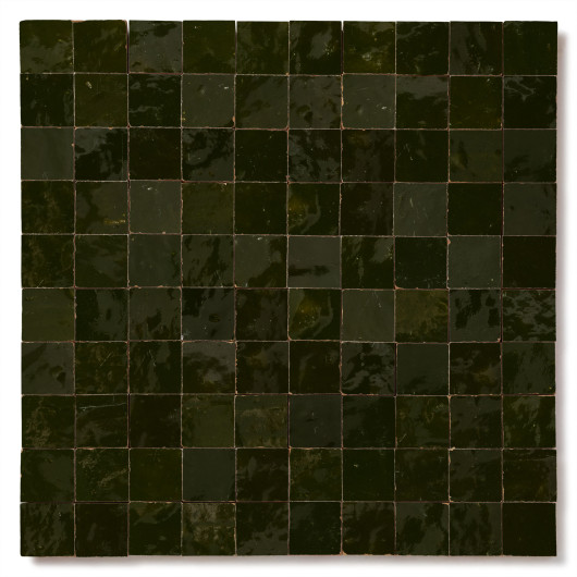 Carrelage Zellige Marocain Vert Empire 3x3 cm