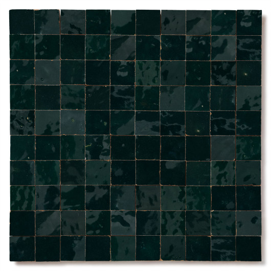 Carrelage Zellige Marocain Bleu Océan 3x3 cm