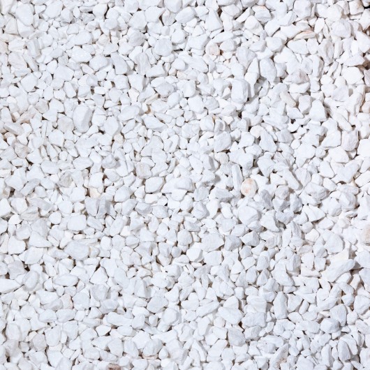 Gravier concassé blanc Madagascar - Jardivrac - Décoration de Jardin