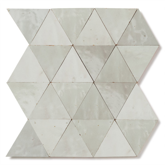 Carrelage Zellige Marocain Gris Cielo Grand Triangle 10 cm