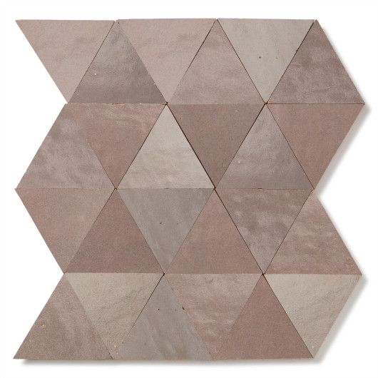 Carrelage Zellige Marocain Gris de lin Grand Triangle 10 cm