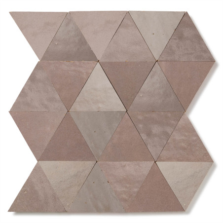 Carrelage Zellige Marocain Gris de lin Grand Triangle 10 cm