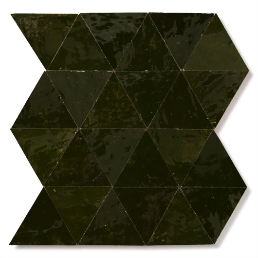 Carrelage Zellige Marocain Vert Empire Grand Triangle 10 cm