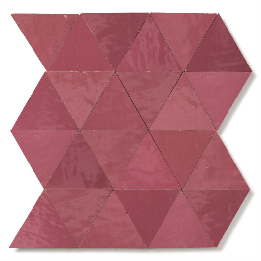 Carrelage Zellige Marocain Rose Ancien Grand Triangle 10 cm