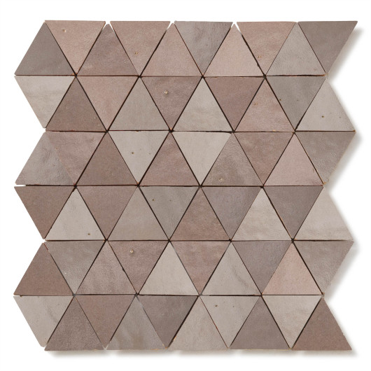 Carrelage Zellige Marocain Gris de lin Petit Triangle 4,9 cm