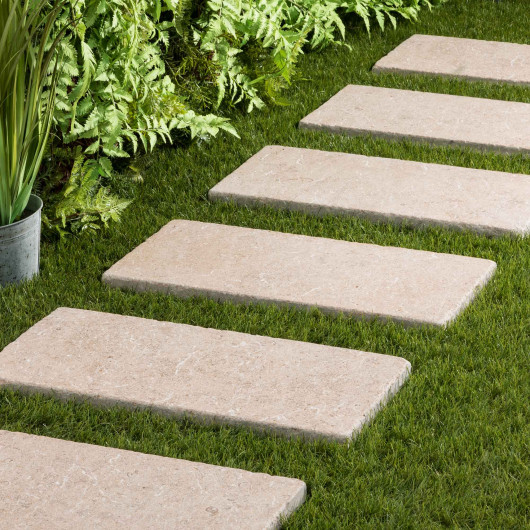 Pas japonais Rectangle Pierre d'Egypte Bronze 60x30x3 cm