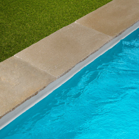 Margelle de piscine Pierre de Tandur Beige 60x40x2 cm Bord Naturel