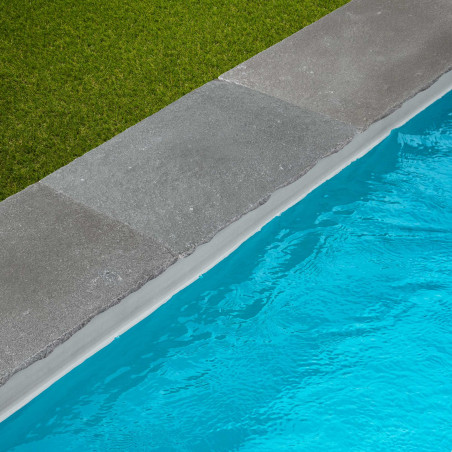 Margelle de piscine Pierre de Tandur Gris 60x40x2 cm Bord Naturel