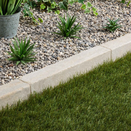 Bordure de jardin Pierre de l'Atlas Beige 50x8x8 cm