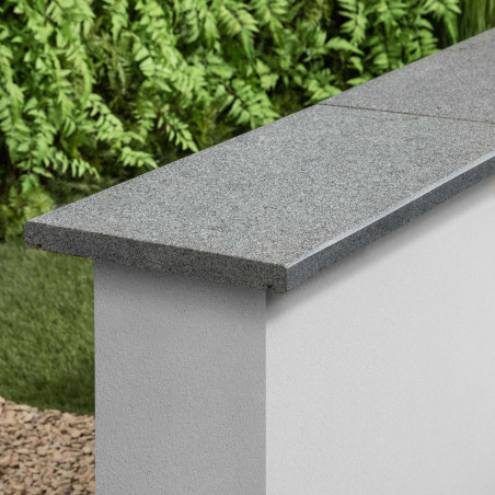 Couvertine Granit Gris Foncé 60x30x3 cm avec larmiers