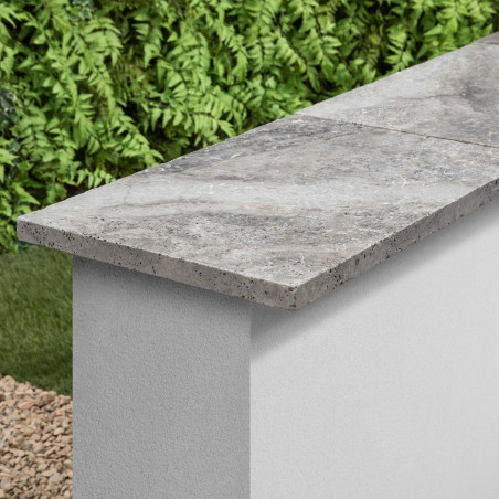 Couvertine Travertin Gris Silver 61x40x3 cm