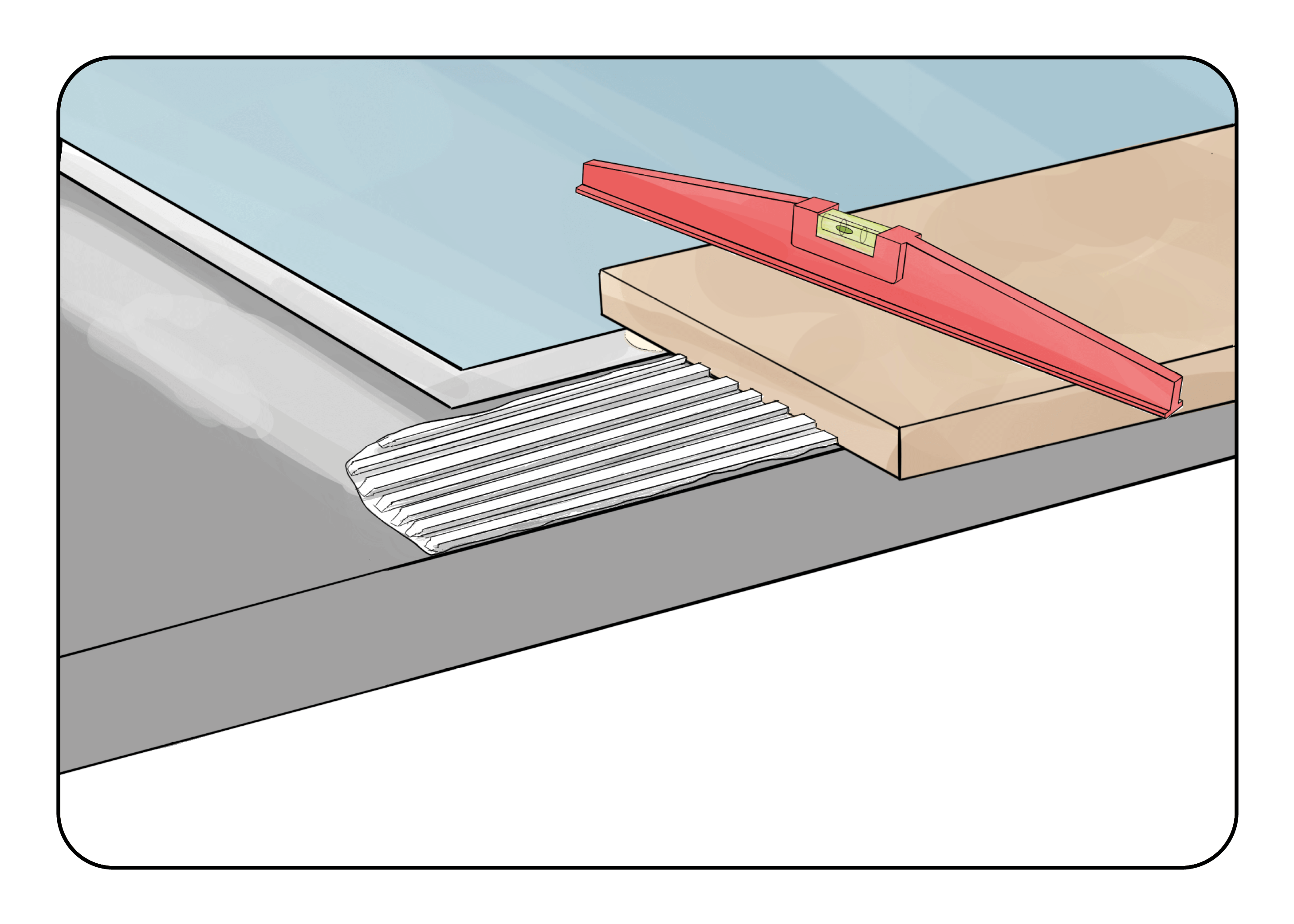 Vérification du niveau des margelles de piscine Vérification du niveau des margelles de piscine