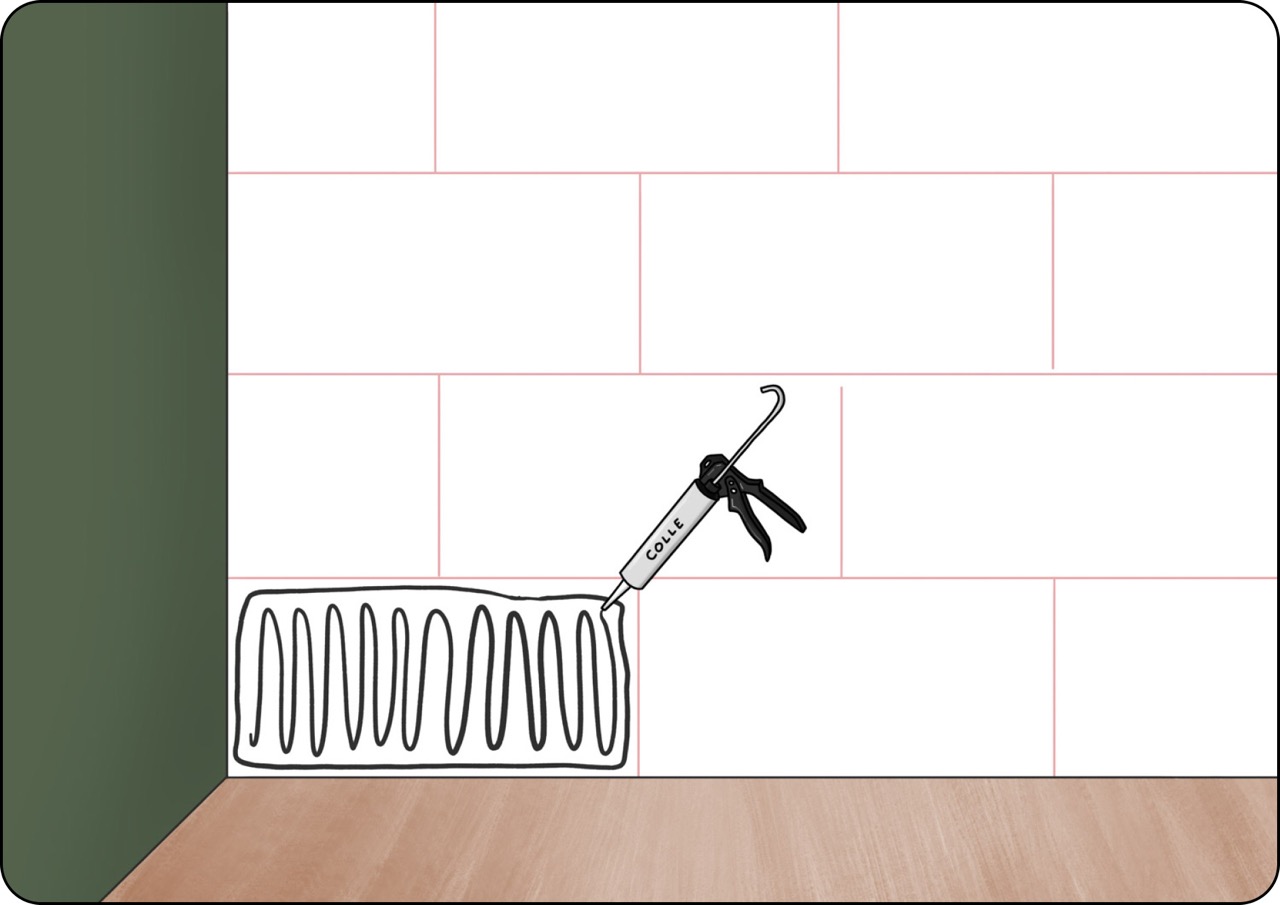 Pose zelliges sur un mur