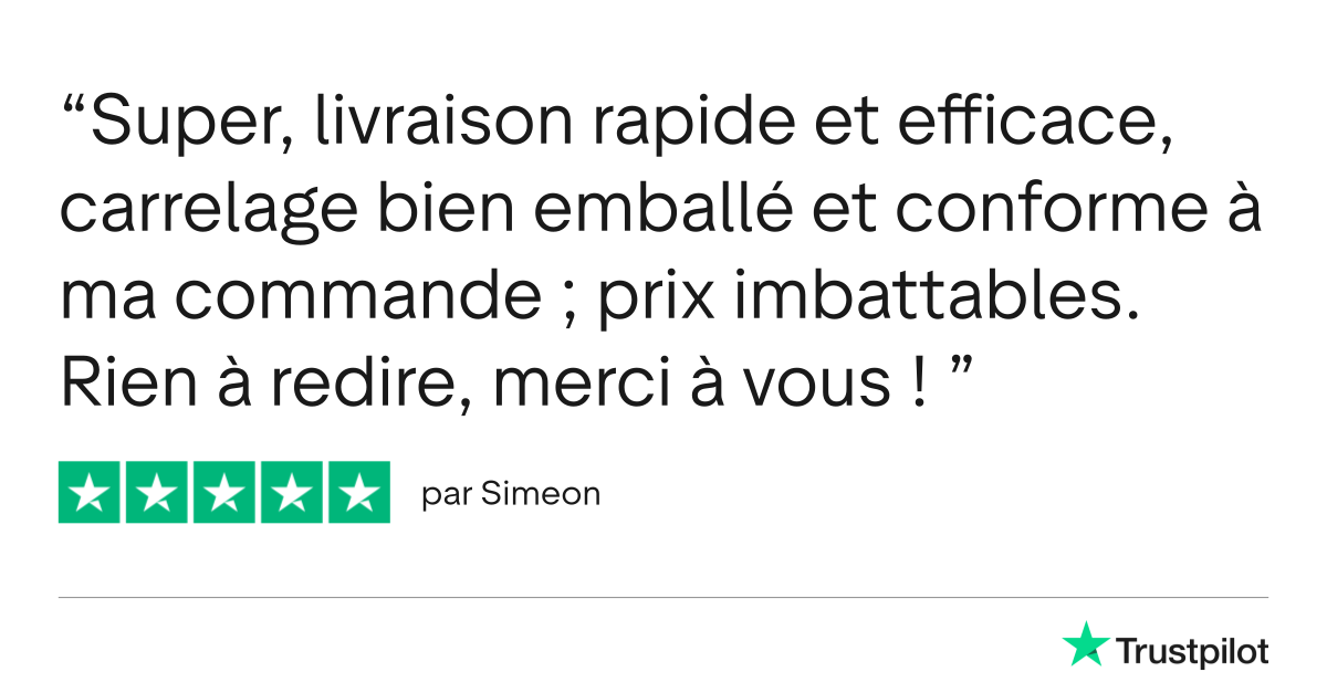 Avis client satisfait de ses pav&eacute;s