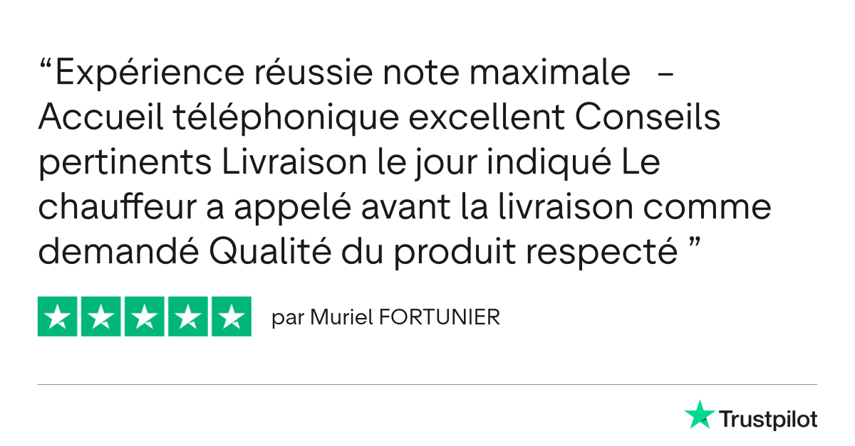 Avis client satisfait de ses pav&eacute;s