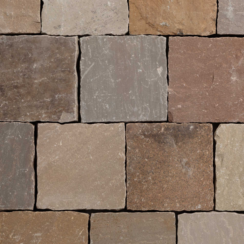 pav&eacute; multicolore vu du dessus