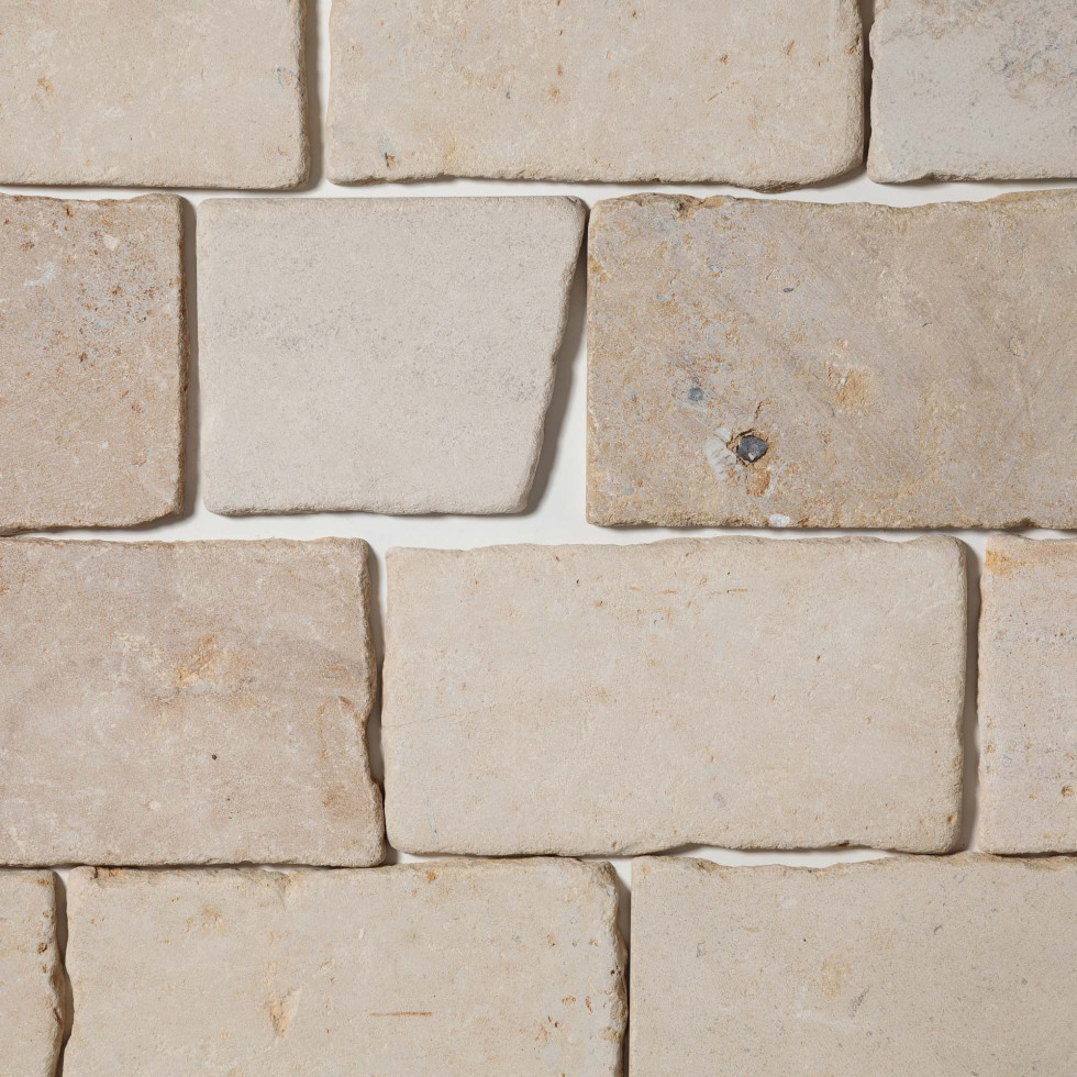 Pav&eacute; en pierre de bourgogne vu du dessus