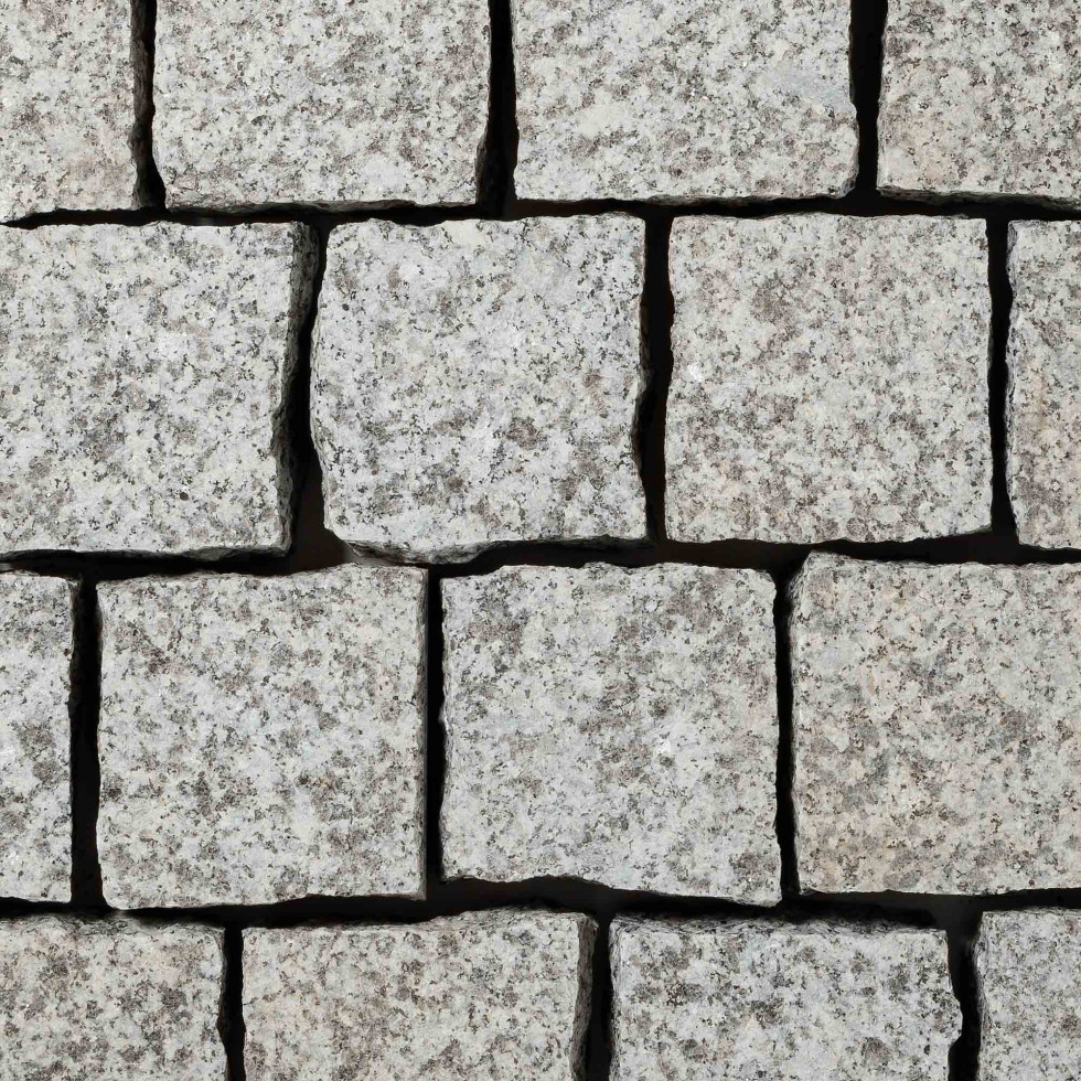Pav&eacute; en granit vu du dessus