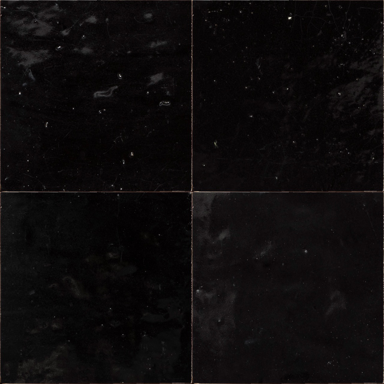 Carreaux de Zellige Noir Intense